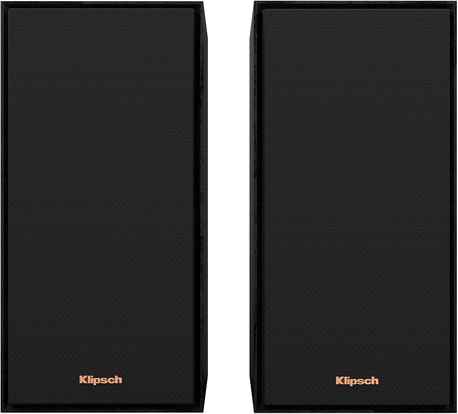Klipsch Reference R-40PM Powered Bookshelf Speakers - 90-Degree x 90-Degree Tractrix Horn - Linear Travel Suspension - Sleek, Modern Appearance (Renewed)