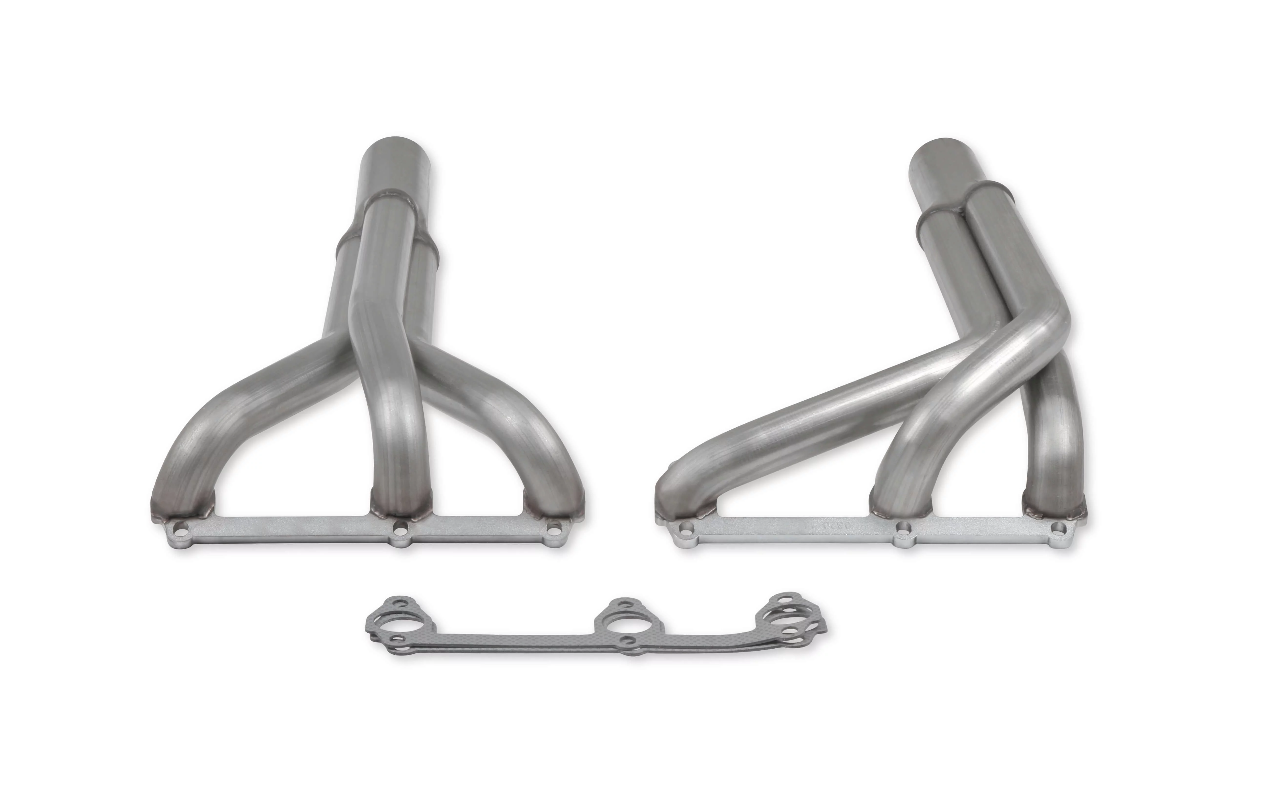 Flowtech 11586FLT Upright Headers 1-5/8" Primary, 20" Long, 27" tall, 2-1/2" x 10" Collector - 409SS Natural Finish