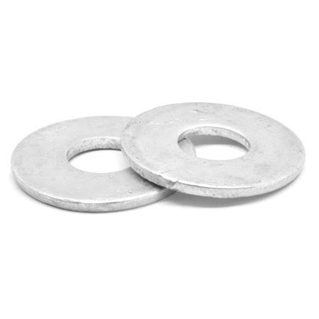 Asmc Industrial 1/4 inch Flat Washer USS Pattern Low Carbon Steel Hot Dip Galvanized Pk 3852