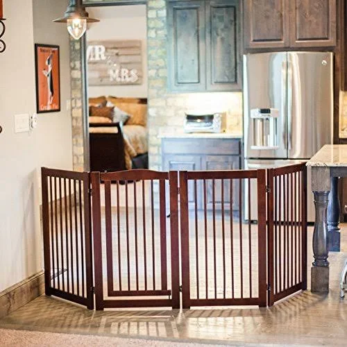 Primetime Petz 360 Configurable Dog Gate with Door Indoor Freestanding Walk Th