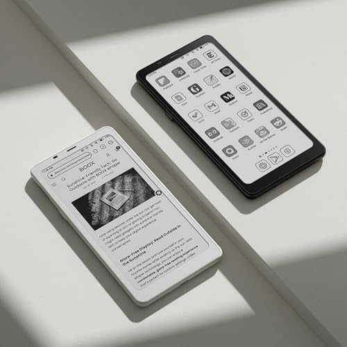 BOOX Palma2 Mobile ePaper eBook Reader Fingerprint Recognition Smart Button Dual Microphones Off White