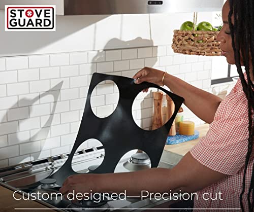 StoveGuard USA-Made, Custom Designed Precision Cut Stove Cover for Gas Stove Top, Premium 6x Thicker Heavy-Duty Whirlpool Gas Range, Mod# WCG97US0DS