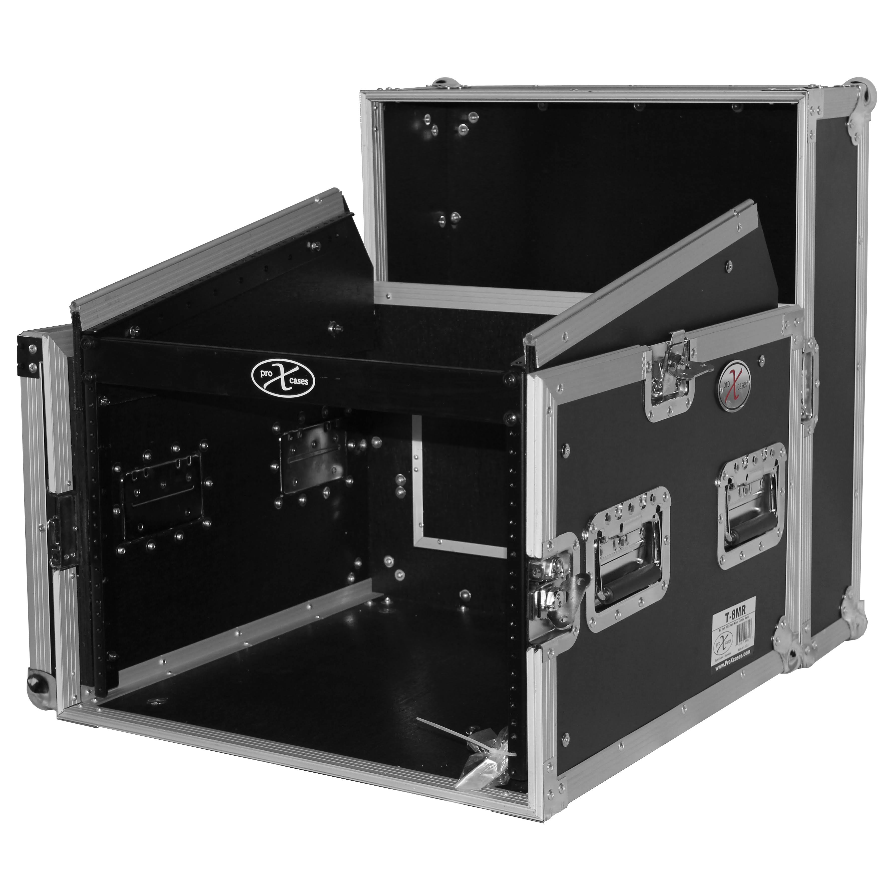 Prox T-8MRSS 8U Rack x 10U Top Mixer DJ Combo Flight Case