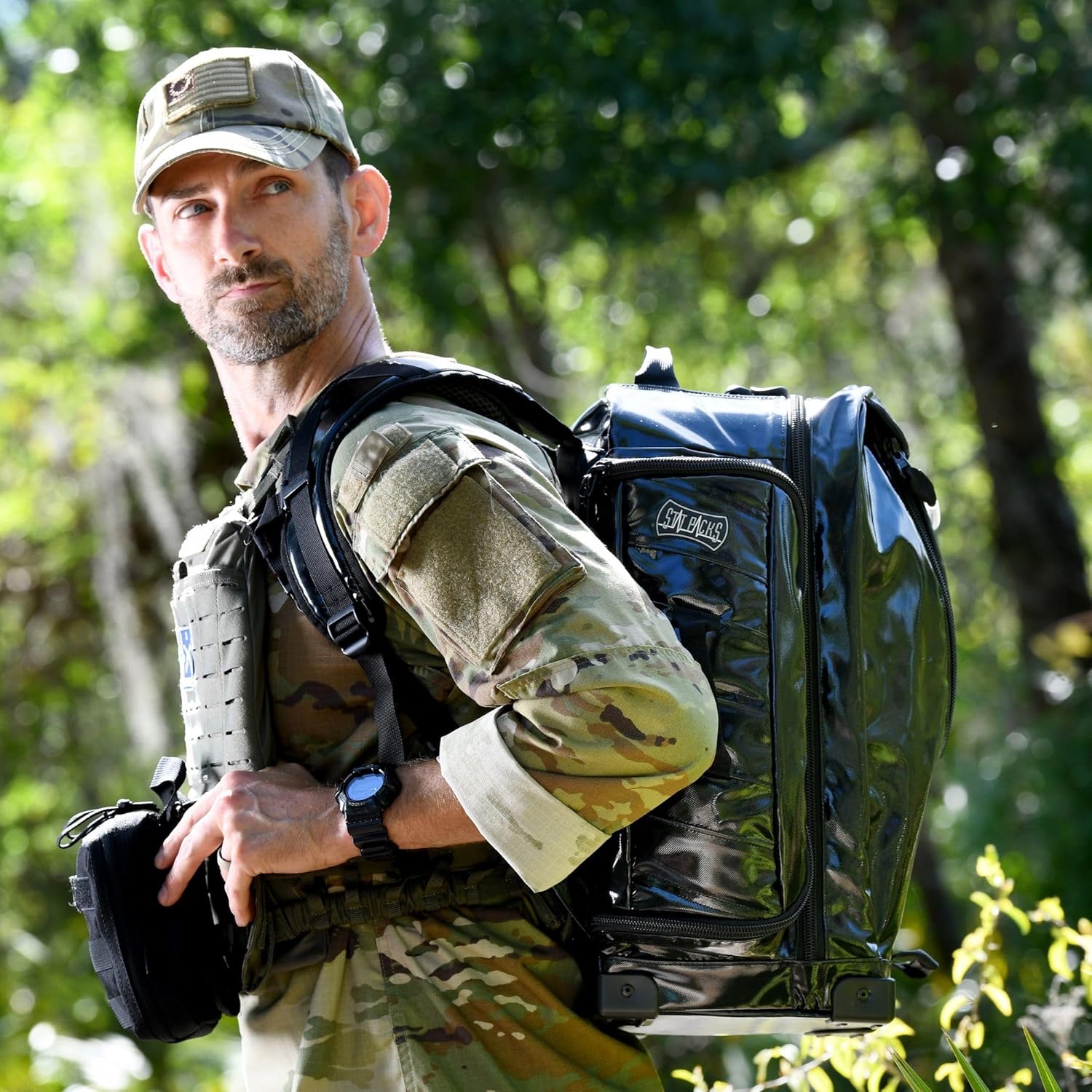 Statpacks New G3+ Load N Go, BLS ALS Medic Backpack Jump Bag, for EMS Bag for Firefighters, Police, and Trainers (Black)