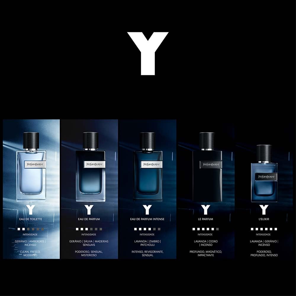 YVES SAINT LAURENT Y L'Elixir Parfum Spray for Male, 2.0 Ounce