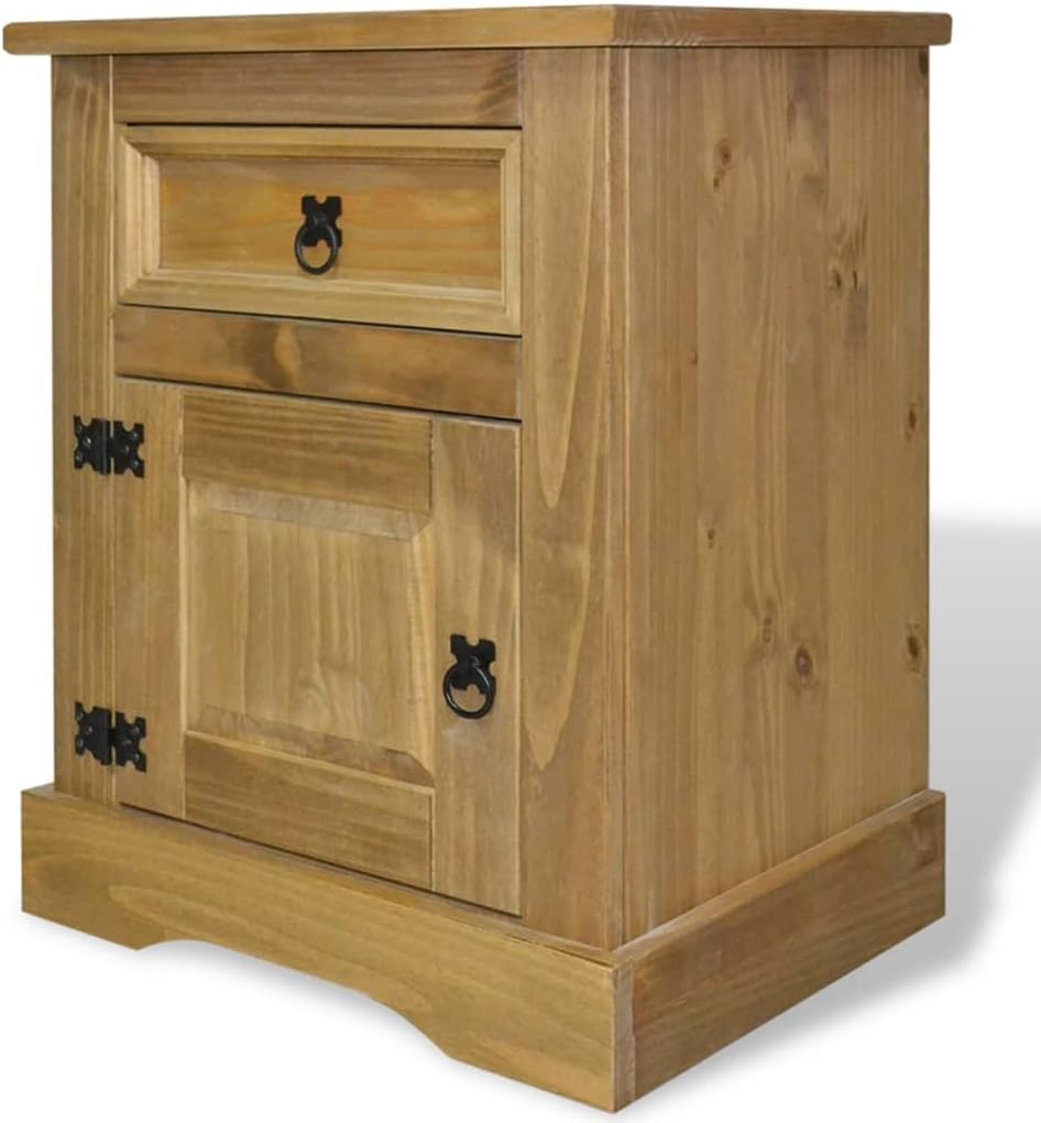 Storage Cabinet,Sideboard,Bedside Cabinet,Robust and Durable Suitable for Office,playroom,Bedroom,Living Room Mexican Pine Corona Range 20.9"x15.4"x26.4"