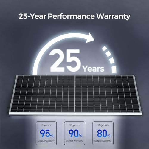 Renogy 1100W Solar Panels 2pcs 550 Watt 12/24 Volt Monocrystalline PV Power Charger On/Off-Grid Solar System for Rooftop Charging Station Farm Yacht and Garden