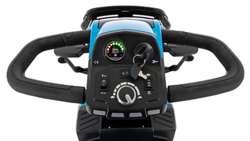 Pride Victory LX Sport Mobility Scooter, 400 Lbs. Weight Capacity, Comfort-Trac Suspension, with 5-Year Extended Warr (True Blue, 22 x 18 High Back Seat No Sliders)