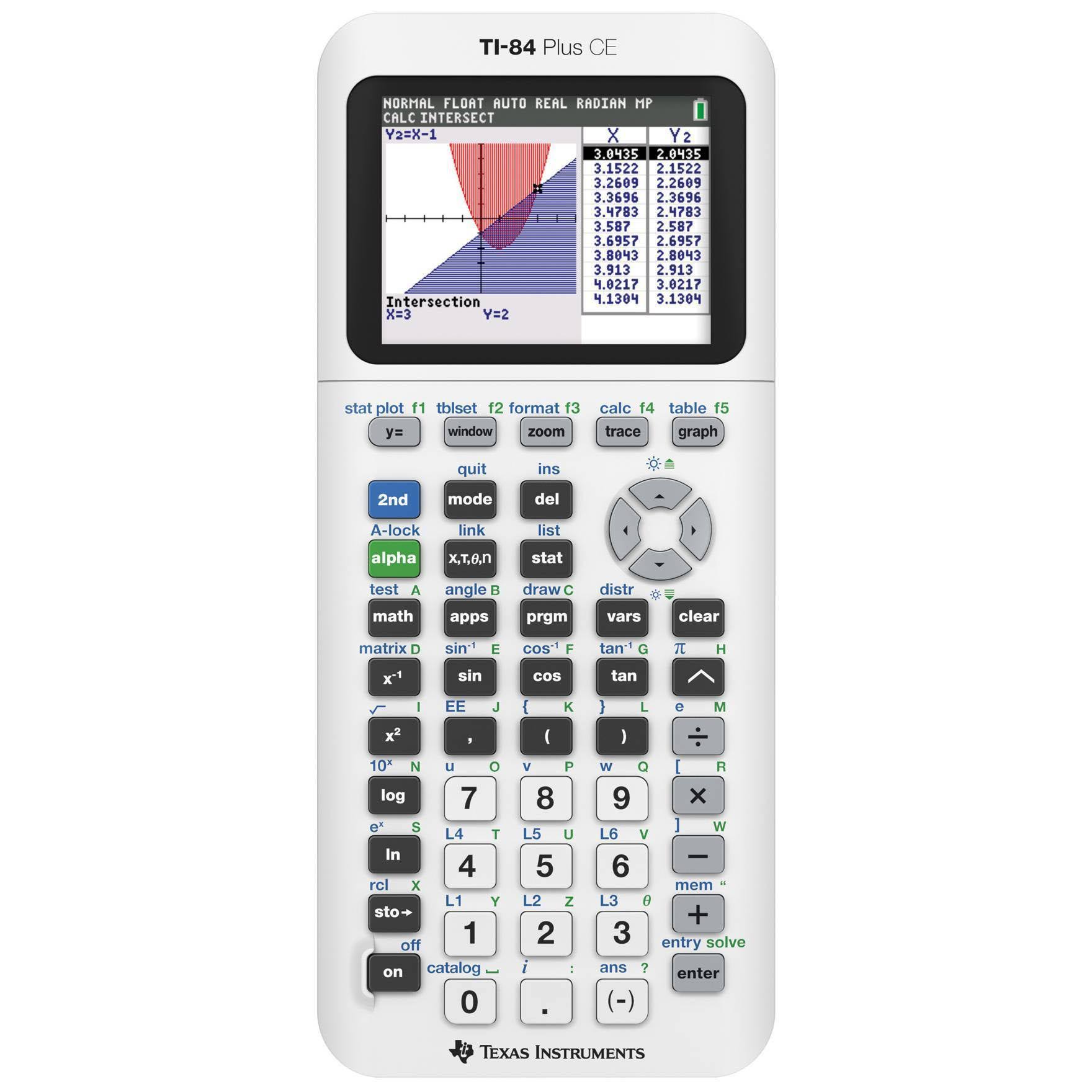 Texas Instruments Ti-84 Plus CE White Graphing Calculator