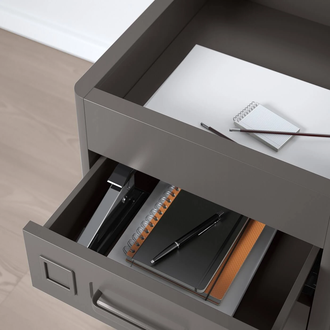 IKEA - ID?SEN Drawer Unit on Casters, Dark Gray, 16 1/2x24