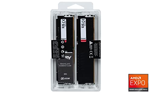 Beast 64GB (2x32GB) 6000MT/s DDR5 CL30 Desktop Memory | AMD Expo | Plug N Play | Kit of 2 | KF560C30BBEK2-64