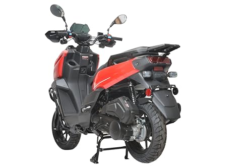 HHH Tank 150 Moped Gas Scooter 150cc Motorcycle Automatic Adult Bike with 12 inch Aluminum Wheels (White)