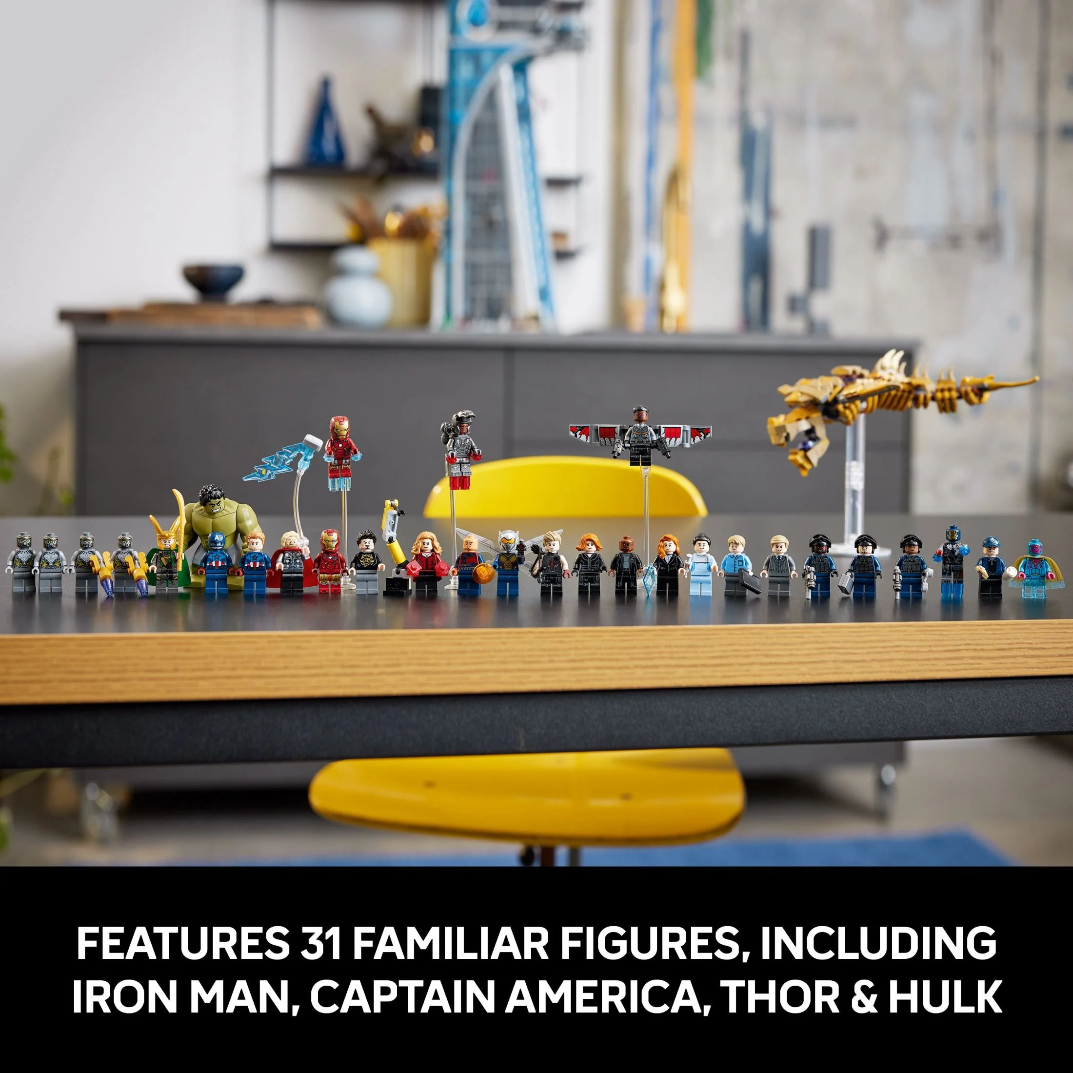 LEGO Marvel Avengers Tower Building Kit, Detailed Recreation of the Iconic HQ Featuring Classic Movie Scenes, 31 Figures and Authentic Accessories, Gift for Marvel Fans and Model-Makers, 76269