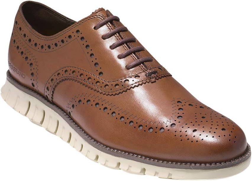 Cole Haan Men's Zerogrand Wing Oxford, British Tan, 7.5 M US