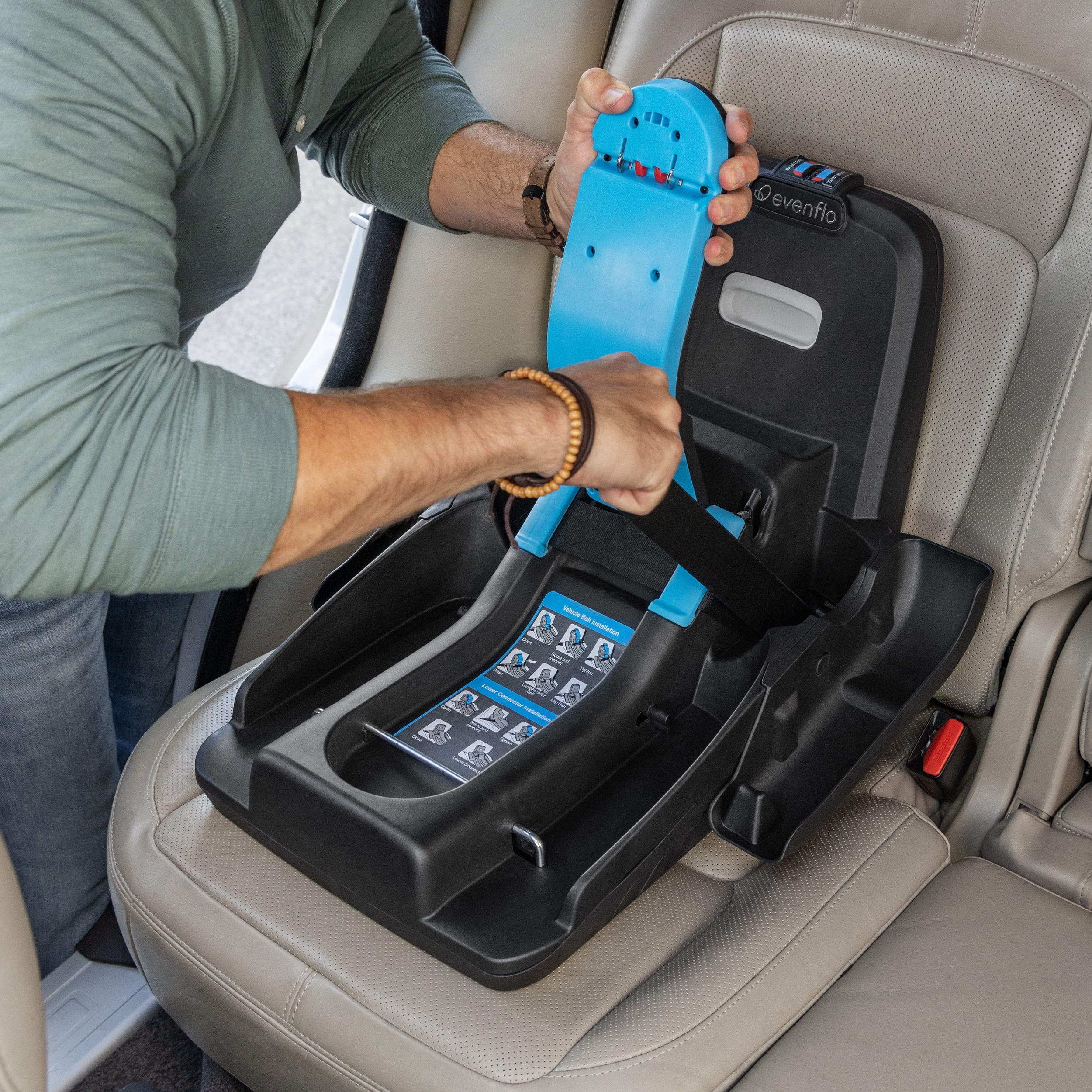 Evenflo Shyft DualRide Infant Car Seat and Stroller Combo (Beaufort Black), Unisex