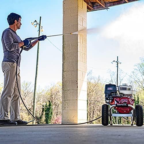 Simpson Cleaning 4200 PSI Gas Pressure Washer, 4.0 GPM Power Washer for Commercial Use, Honda GX390 Engine, 50-Foot Steel-Braided Hose, Aluminum Series, 49-State (ALH4240)