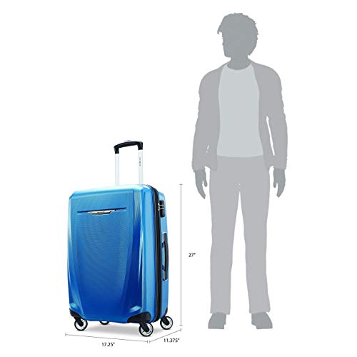 Samsonite Winfield 3 DLX Hardside Expandable Luggage with Spinners, Silver, Carry-On 20-Inch