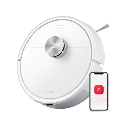 roborock Q5 Max+ Robot Vacuum with Self-Empty Dock, Upgraded from Q5+, 5500 Pa Suction, DuoRoller Brush, Hands-Free Cleaning for up to 7 Weeks, PreciSense LiDAR Navigation, App & Voice Control