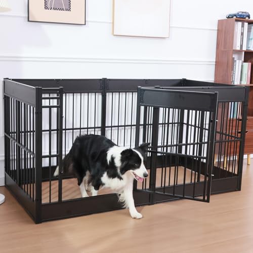 Dog Playpen, 31.5" Height Dog Pen Indoor, Heavy Duty, Safe and Sturdy, Furniture Style Puppy Pen