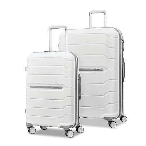 Samsonite Freeform 21-Inch Hardside Carry-On Luggage - Hardshell Carry-On Suitcase - TSA, Airline-Approved - Expandable Hard Shell, Smooth Rolling Spinner Wheels for Lightweight Travel - Navy