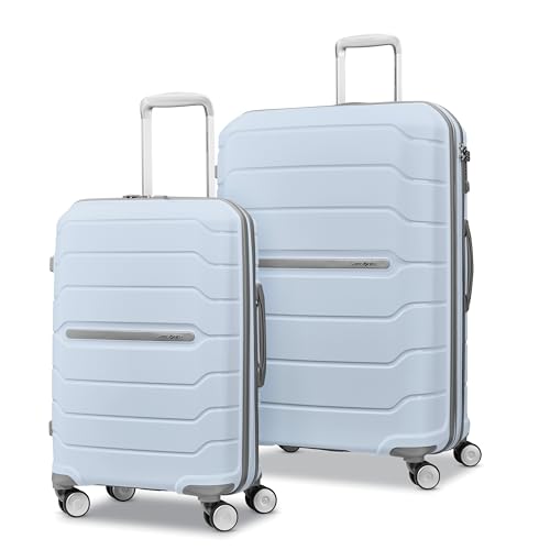 Samsonite Freeform 21-Inch Hardside Carry-On Luggage - Hardshell Carry-On Suitcase - TSA, Airline-Approved - Expandable Hard Shell, Smooth Rolling Spinner Wheels for Lightweight Travel - Navy