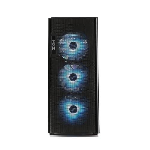 MXZ Gaming PC Desktop Computer,Intel I5 12400F 4.4GHz,RTX 2060S,16GB DDR4 3200,500GB SSD, 5RGB Fans,Win 10 Pro Ready(I5 12400F | RTX 2060S)