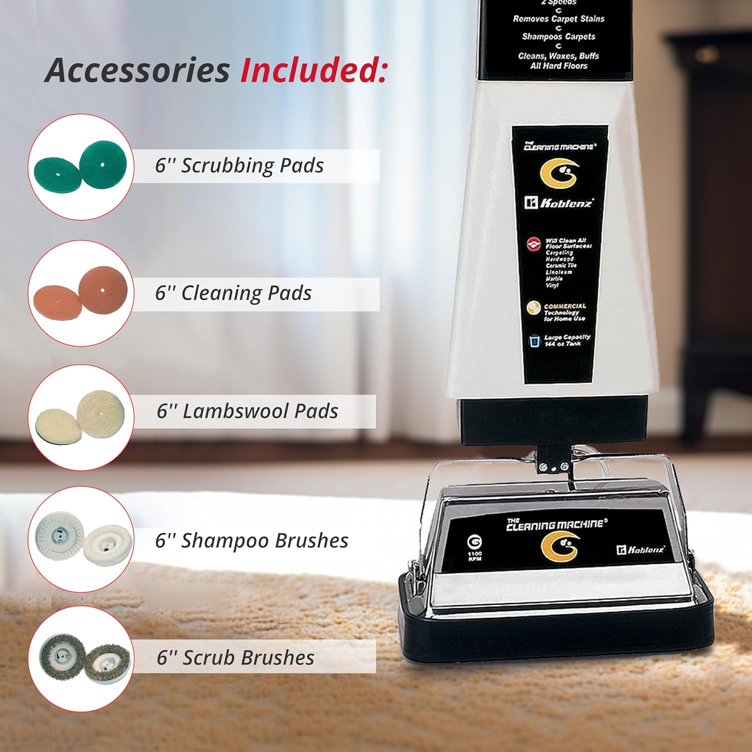 Koblenz P-2600 Commercial Floor and Carpet Shampoo/Polisher.