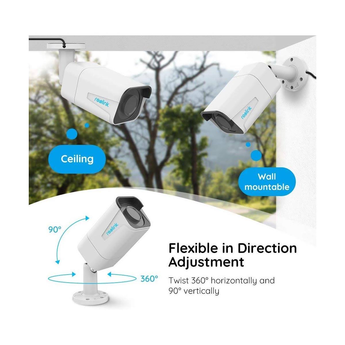 Reolink RLC-B800 8MP 4K Ultra HD Outdoor/Indoor PoE Security IP Camera, Built-in Microphone