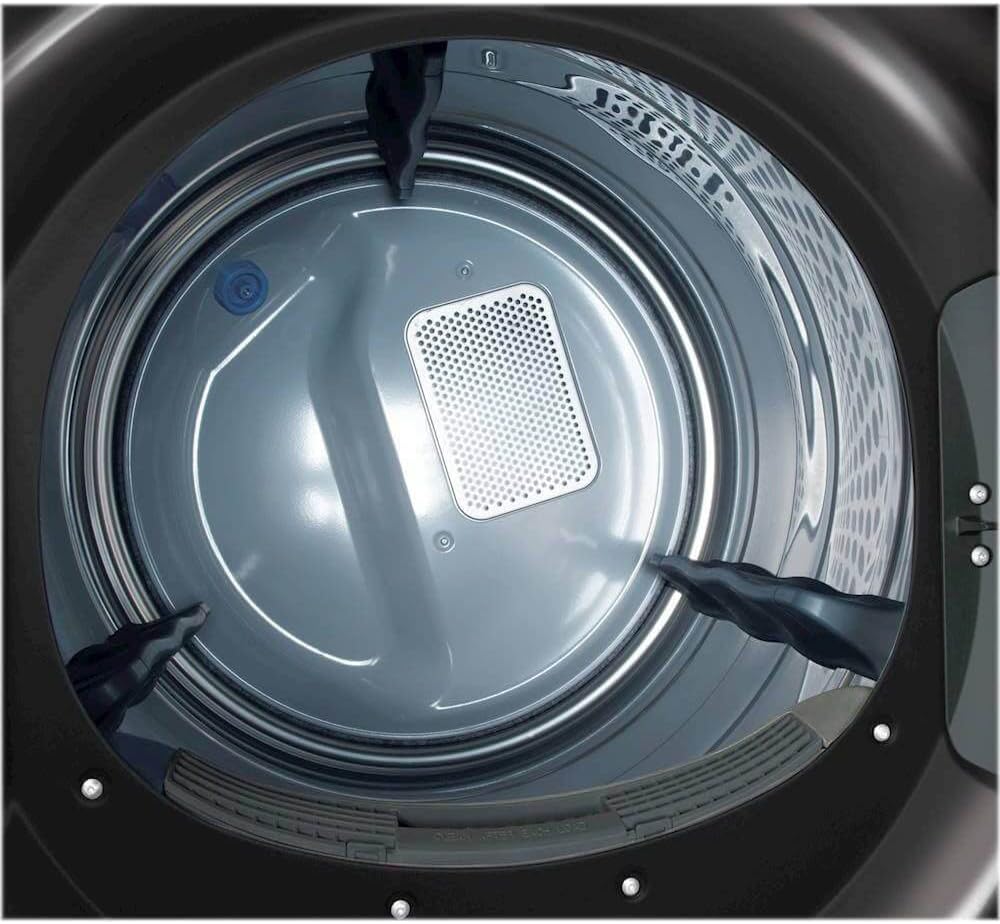 GE GFD85GSSNWW 28" Front Load Gas Dryer with 7.8 cu. ft. Capacity Stainless Steel Drum Built-in WiFi Sanitize Cycle and Damp Alert in White