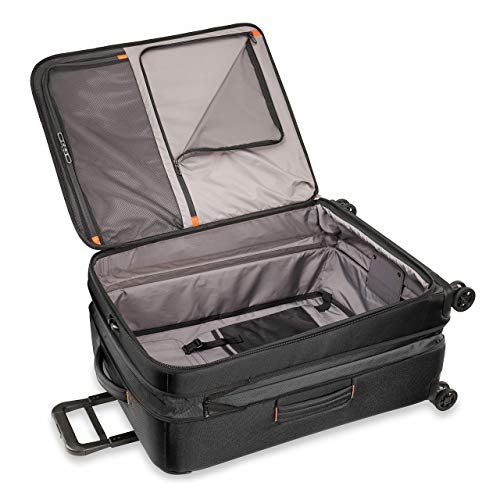 Briggs & Riley Domestic 22" Carry On Expandable Spinner - Luggage for Travel, Suitcases with Wheels, Softside Rolling Bag for Men & Women, Self-Repairing Zipper - ZDX Collection, Hunter