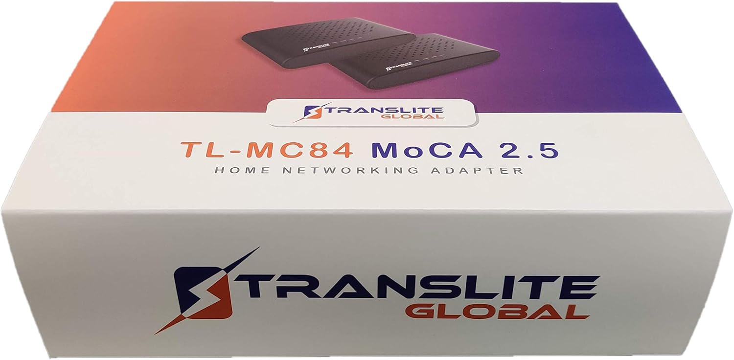 MoCA 2.5 with 2 Gigabit Ethernet Ports - Ethernet Over Coaxial Adapter (2 Pack) | Model: TL-MC84