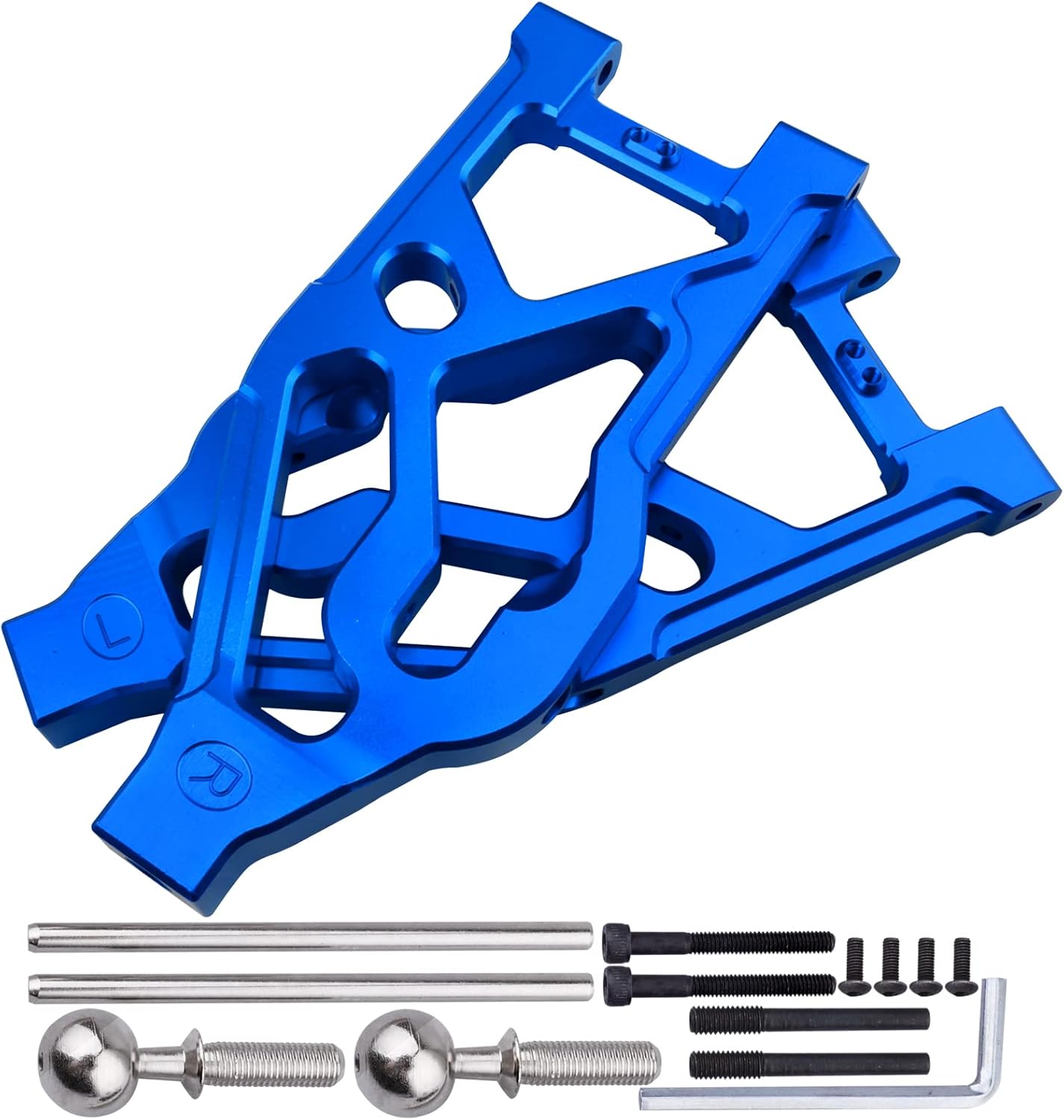 GoHobby Aluminum Front Lower Suspension Arms for ARRMA Kraton 8S BLX 1/5 Scale RC Truck (1 Pair), Replaces ARA330589 (Green) Pack of 2
