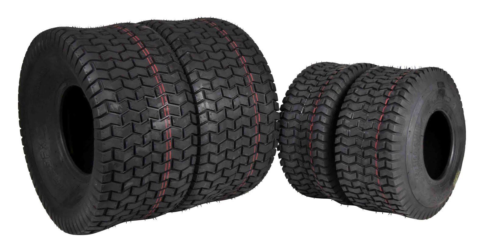 4 New Massfx Lawn Mower Tires 15x6-6 20x10-8 4 Ply Four Pack Lawn u0026 Garden