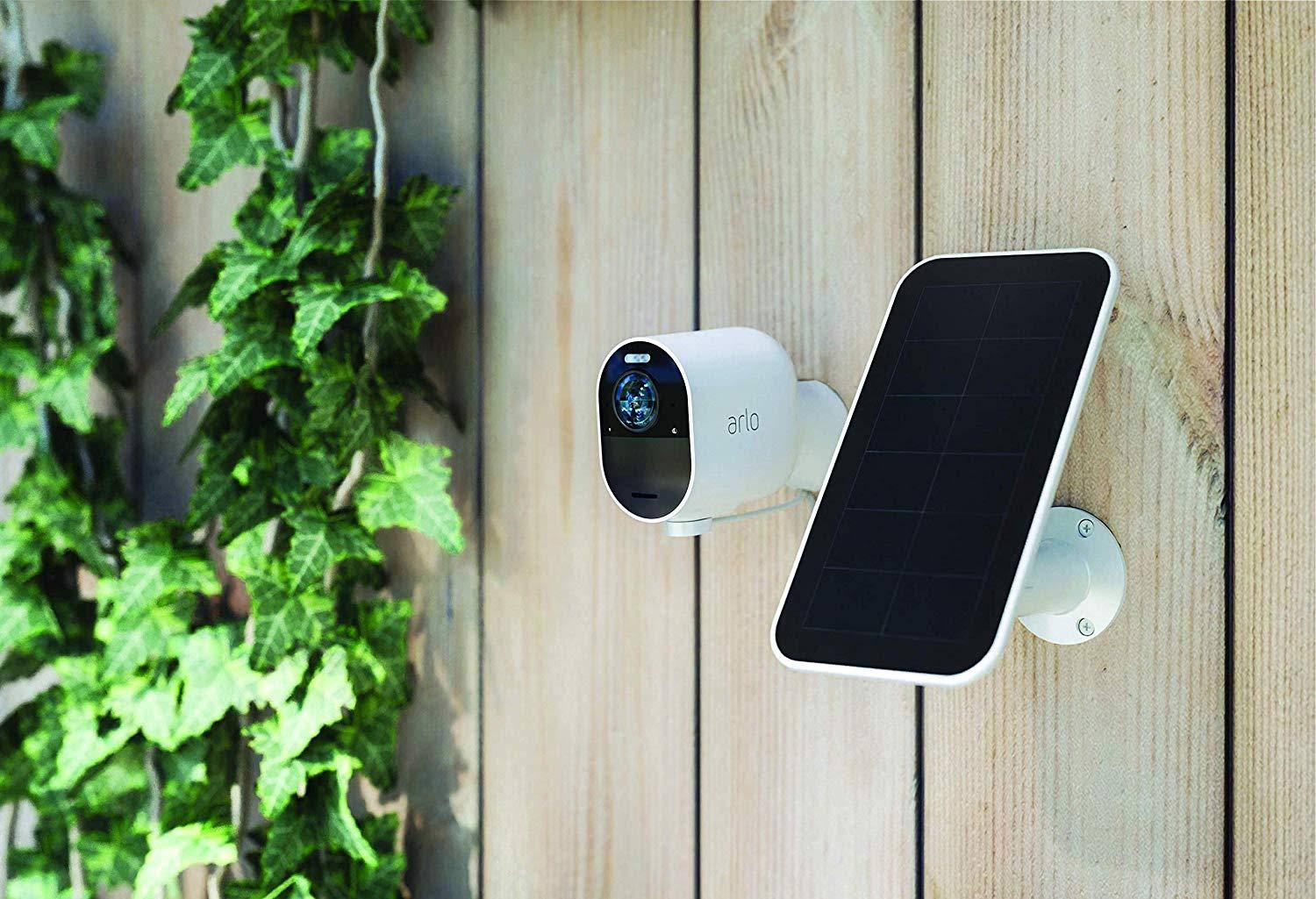 Solar Panel Charger for Arlo Ultra/Pro 3 Security Cameras - White/Black