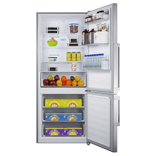 Summit FFBF284SSIM 28" Wide Bottom Freezer Refrigerator