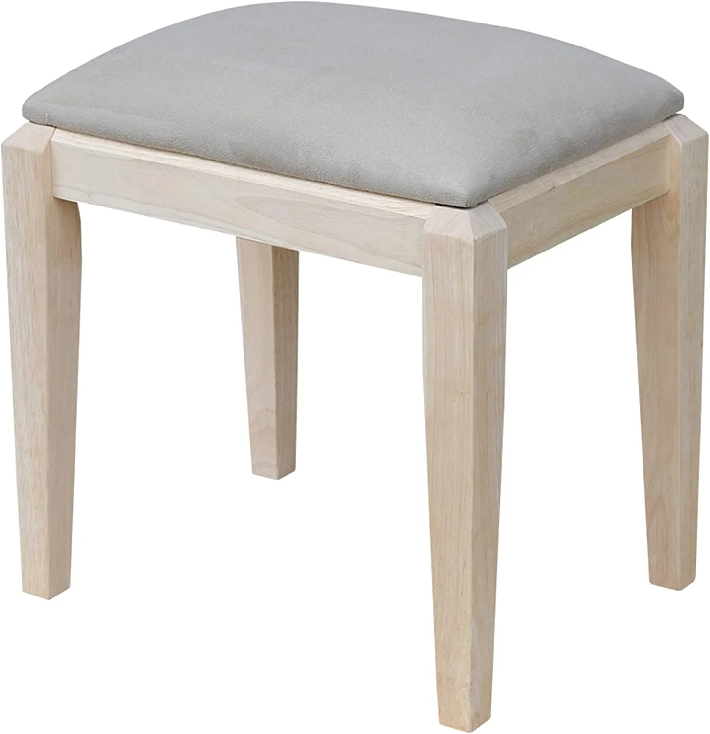 International Concepts Unfinished Vanity Bench, Unfinished - Curated Treasures Market