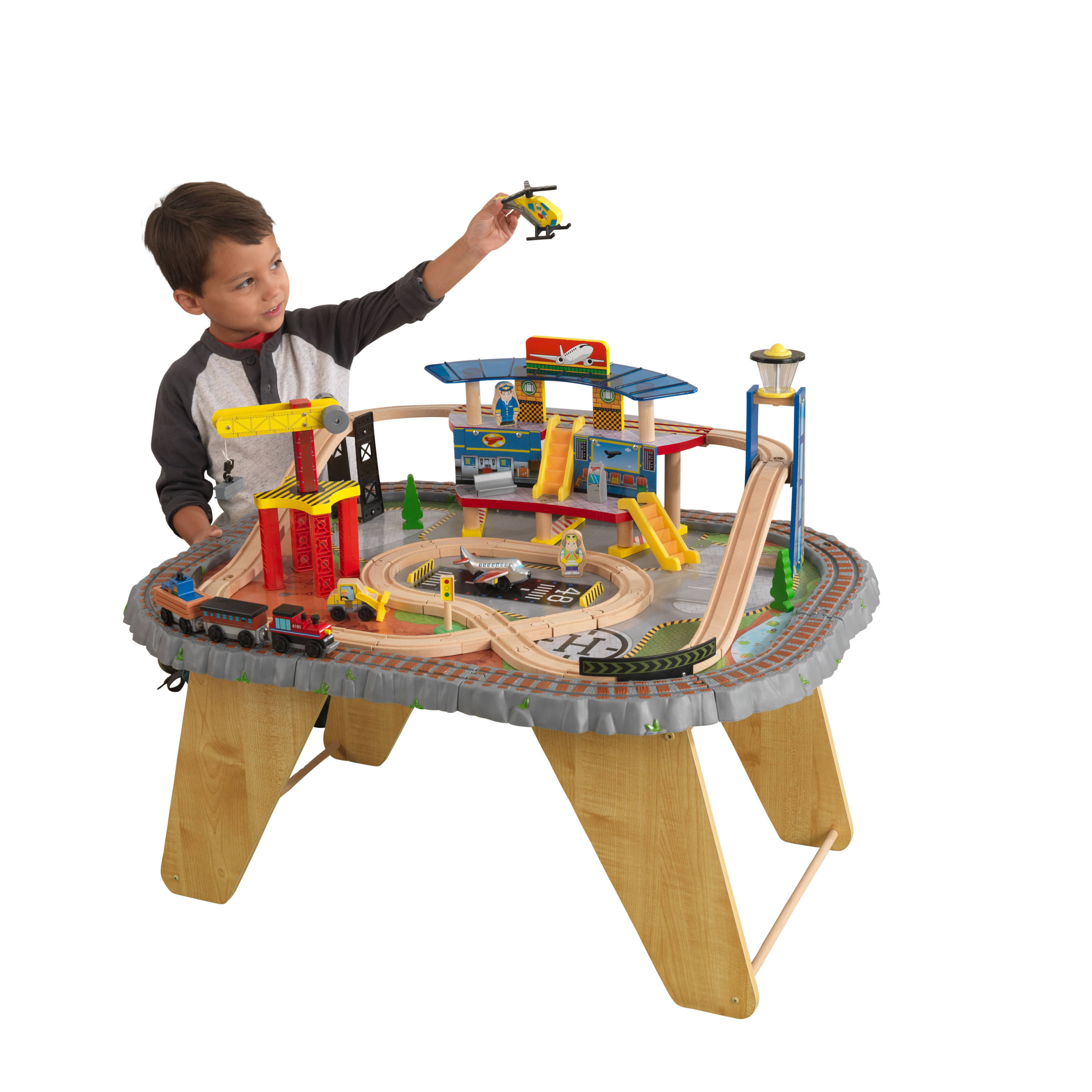 Kidkraft Transportation Station Train Set u0026 Table
