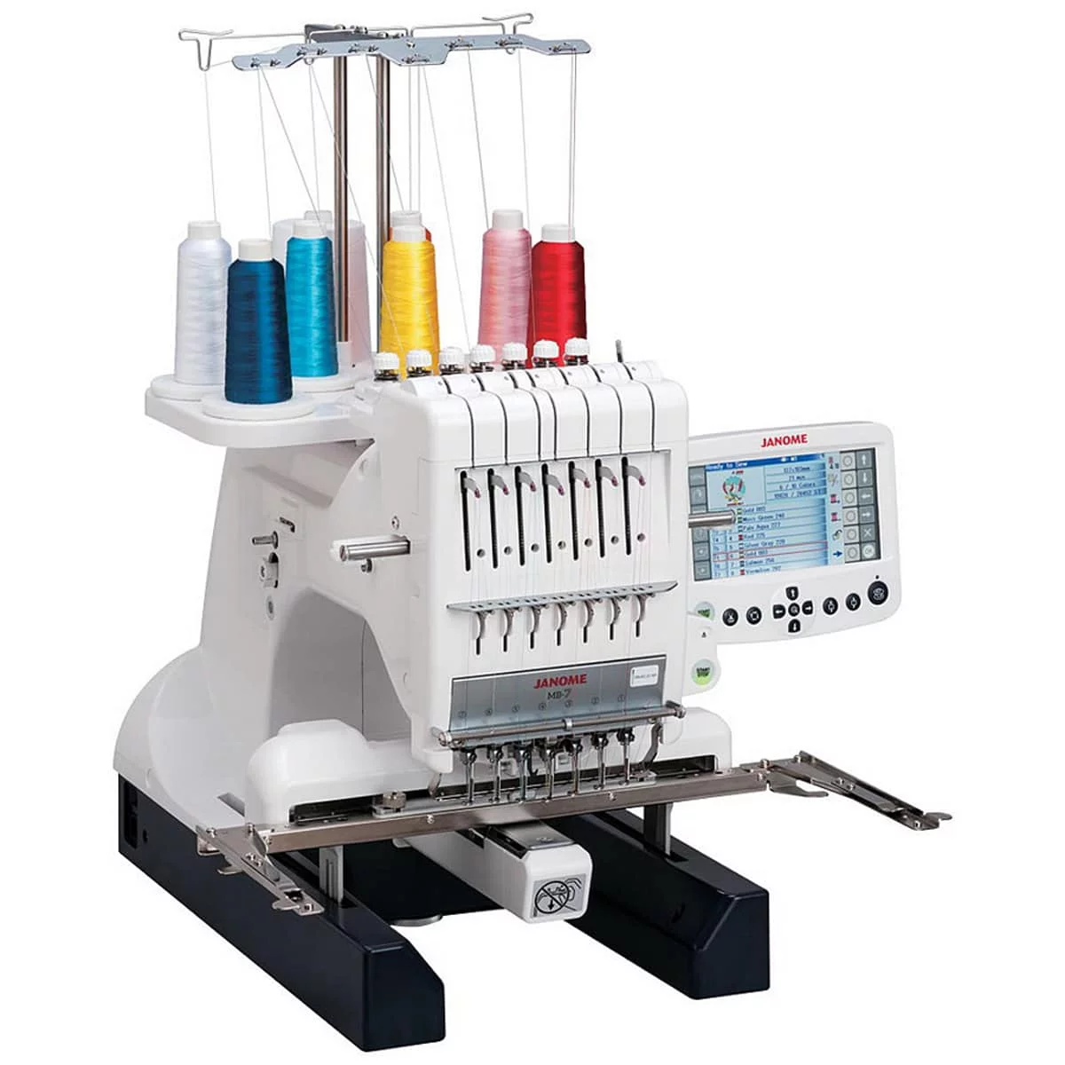 Janome MB-7 Seven-Needle Embroidery Machine - Curated Treasures Market