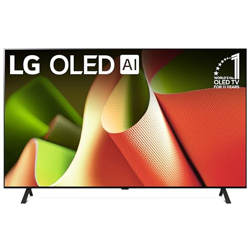 LG 55-Inch Class OLED B4 Series Smart TV 4K Processor Flat Screen with Magic Remote AI-Powered with Alexa Built-in (OLED55B4PUA, 2024)
