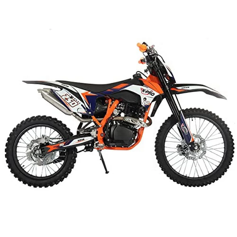 X-Pro Brand New Titan 250cc Gas Pit Dirt Bike, 5-Speed Manual Transmission, Electric/Kick Start!