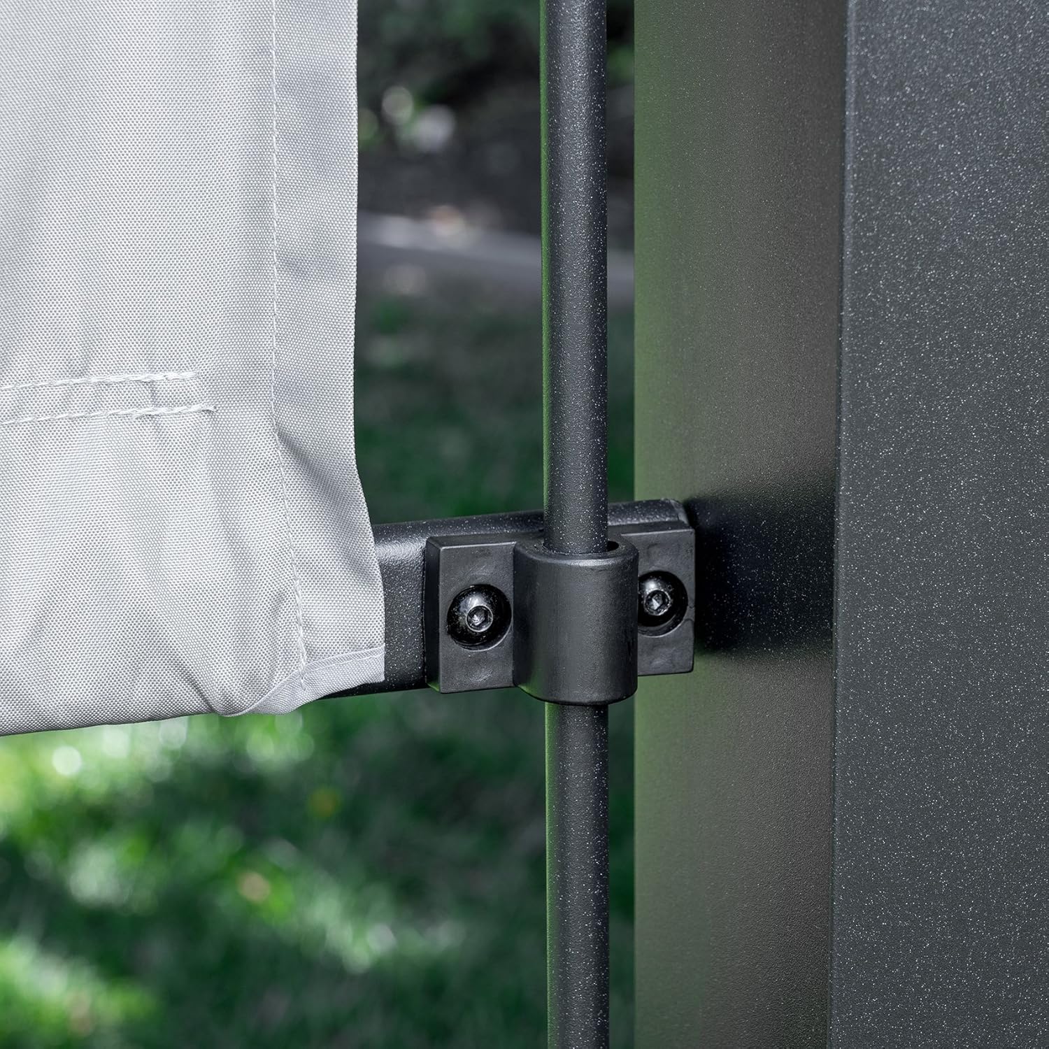 Hanover HAN 8 x 10 Ft. Metal Pergola with an Adjustable Gray Outdoor Canopy, Steel