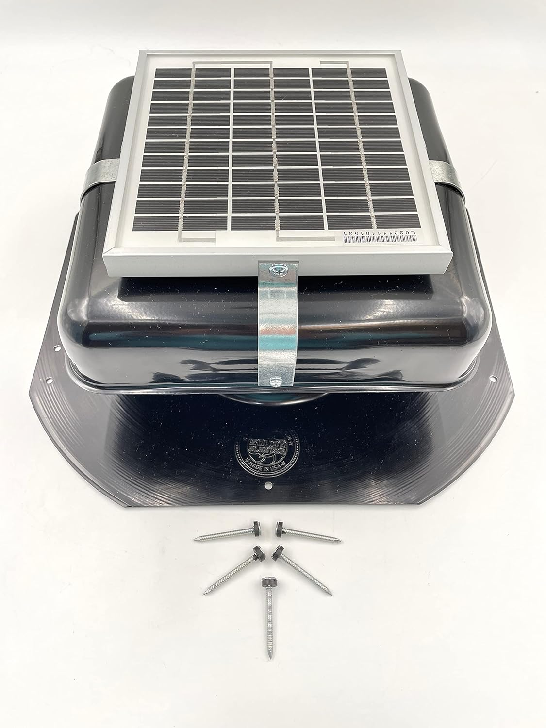 Solar RoofBlaster 2.0 with Black Vent | Solar Attic Vent | Solar Roof Vent | Solar Roof Attic Fan | New and Improved Design