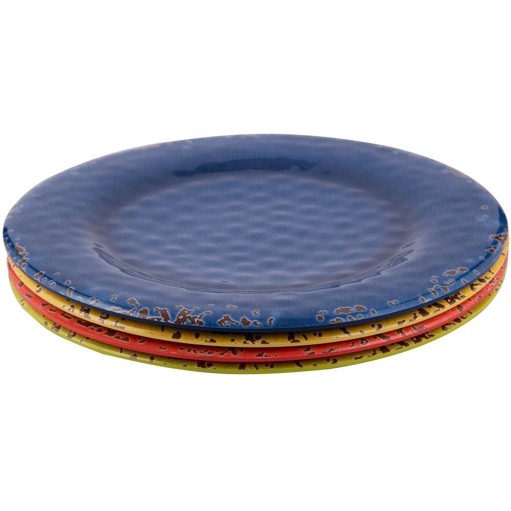 Melange 36-Piece Melamine Salad Plate Set (Rustic Collection ) |Multicolor 1