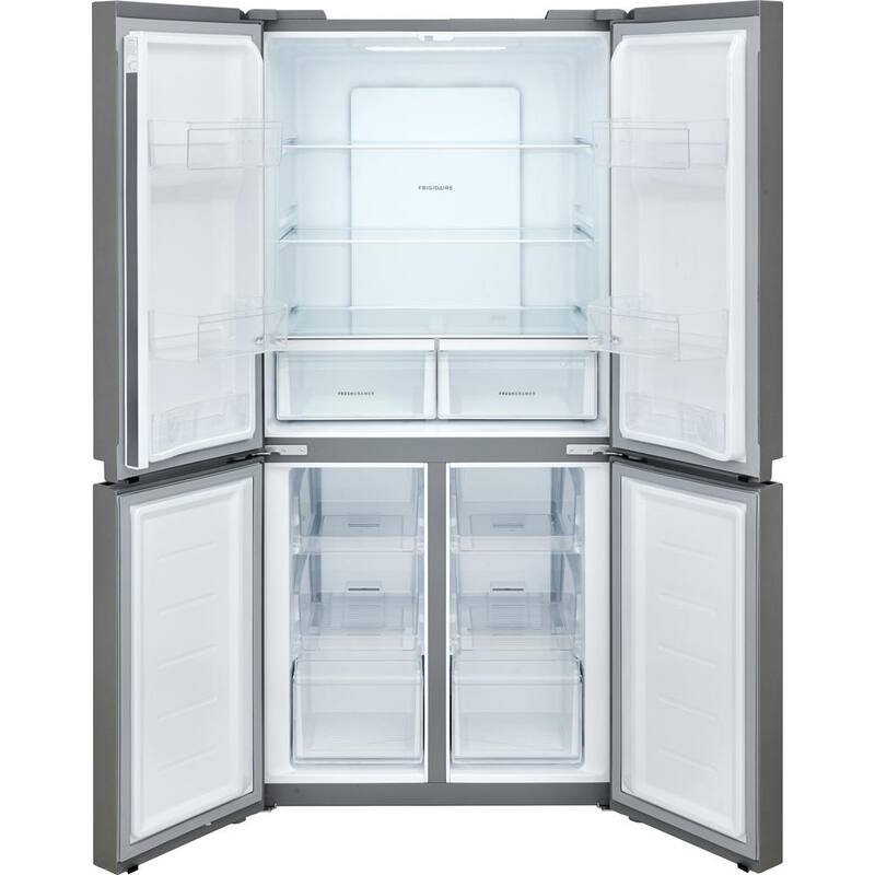 17.4 cu. ft. 4-Door Refrigerator in Brushed Steel