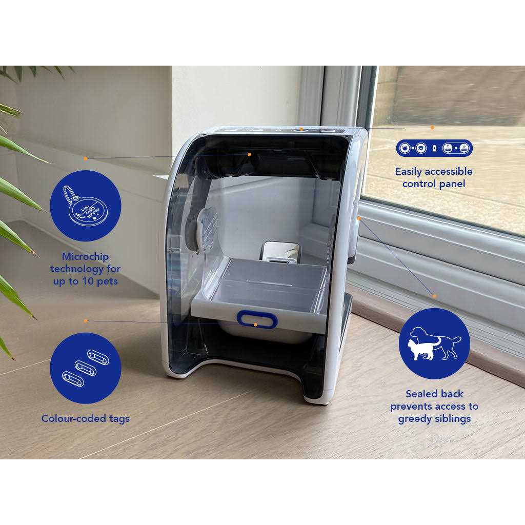 Closer Pets MiBowl Automatic Microchip Pet Feeder CP500 - Pet Supplies online store