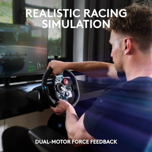 Logitech G920 Driving Force Racing Wheel and Pedals, Force Feedback + Logitech G Driving Force Shifter - Xbox Series X|S, Xbox One and PC, Mac - Black
