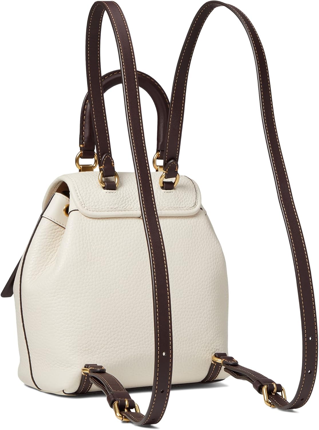 Coach Color-Block Leather Riya Backpack 21 Chalk Multi One Size