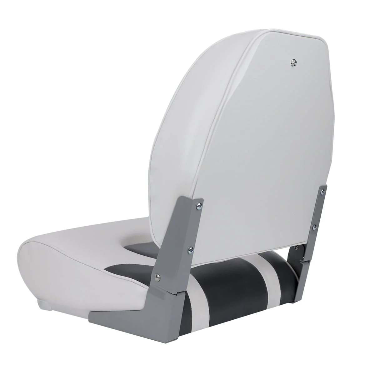 NORTHCAPTAIN S1 Pro Premium High Back Folding Boat Seat,Stainless Steel Screws Included,Charcoal/Black(2 Seats)