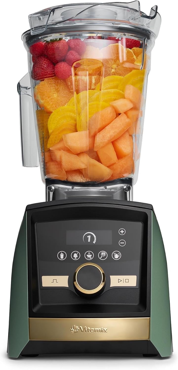 Vitamix A3500 Ascent Series Gold Label Smart Blender, Professional-Grade, 64 oz. Low-Profile Container, Matte Sage with Gold Accents