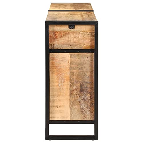 Sideboard 67.7"x13.8"x31.5" Solid Mango Wood,Mango Wood Sideboard with Drawers and Compartments Solid Wood Storage Cabinet Home & Kitchen Storage Furniture